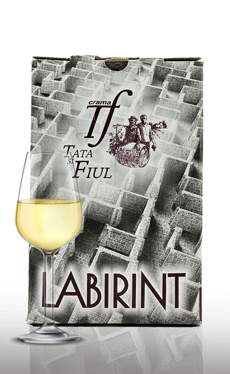 Vin alb demisec, Tata si Fiul Muscat Ottonel Bag in Box 3L